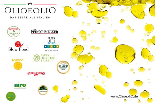Tropfen Olivenoel Auszeichnungen olioeolio