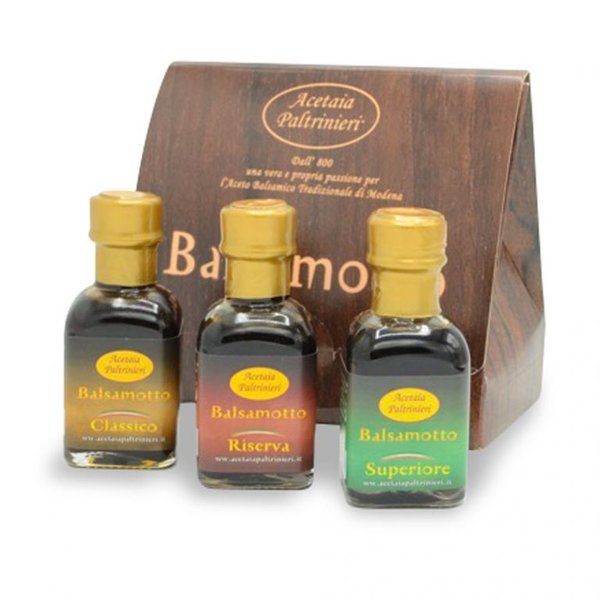 Aceto Balsamico di Modena Balsamotto Degustationstrio 3x50ml in der Geschenkbox